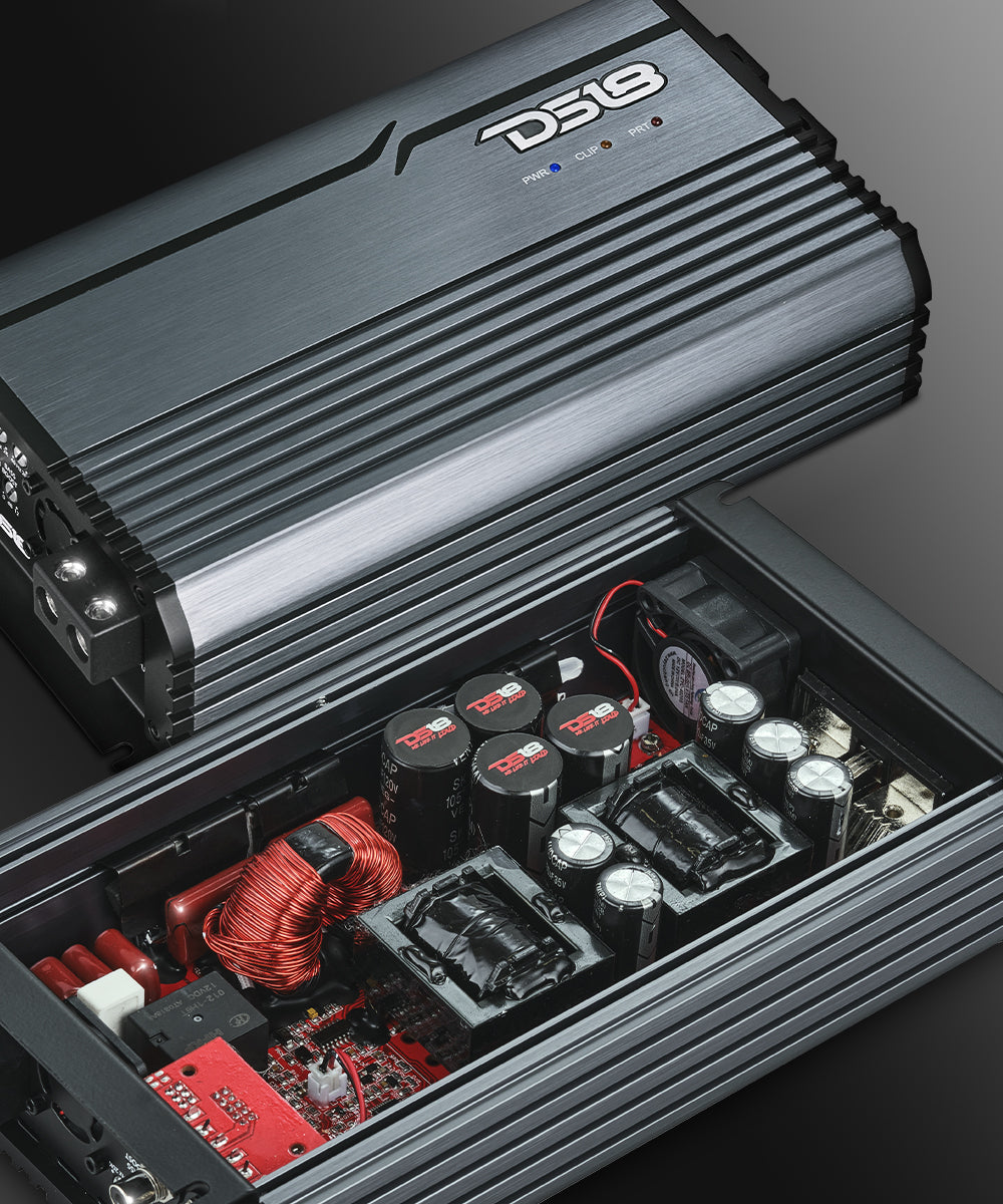 FRP Compact Full-Range Class D 1-Channel Amplifier 3,500 Watts Rms @ 1-Ohm - DS18