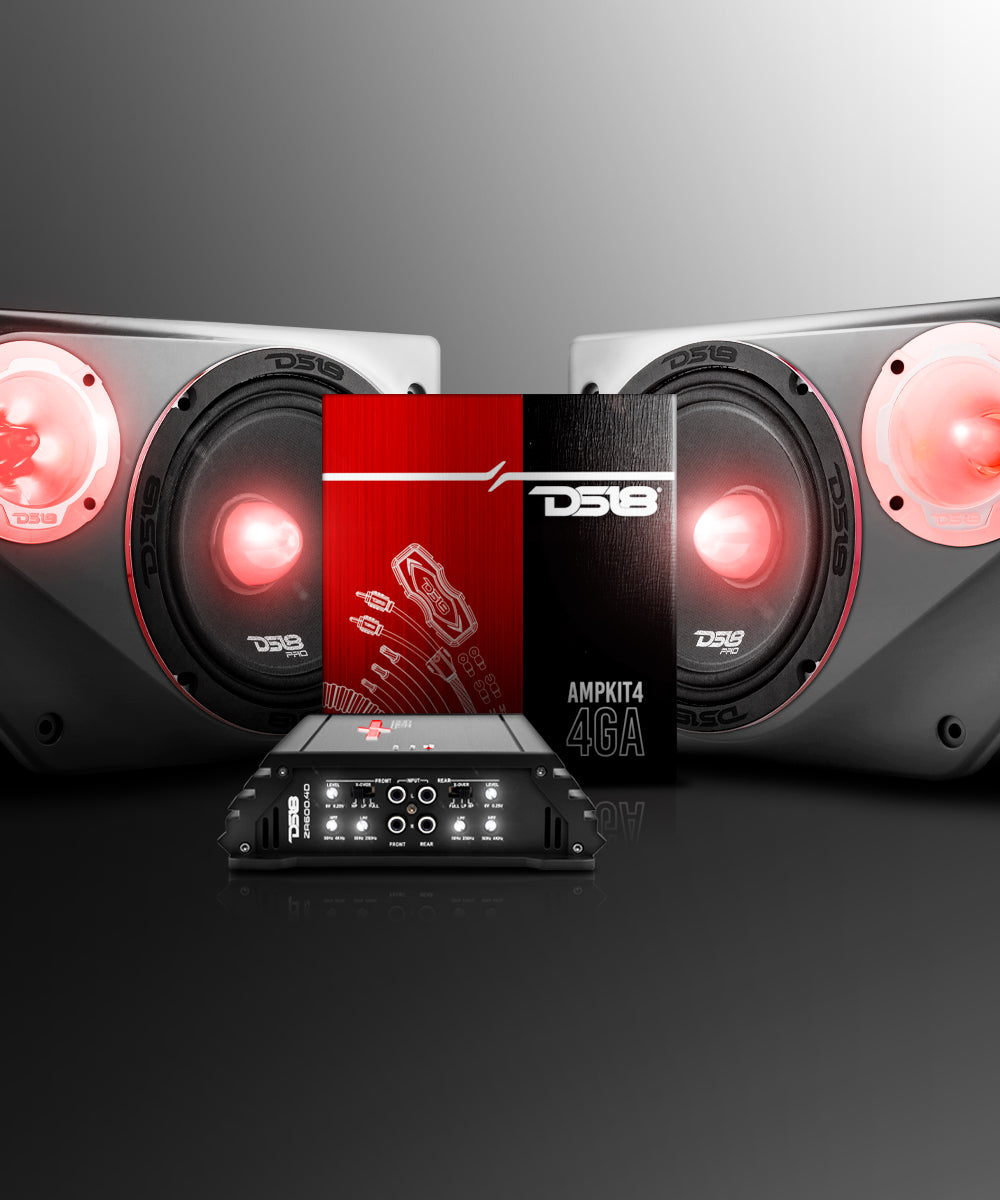 Ford Bronco 6th GEN Loaded Front Door 6.5" Speakers and 3.78" Tweeter Speaker Panels Package - DS18