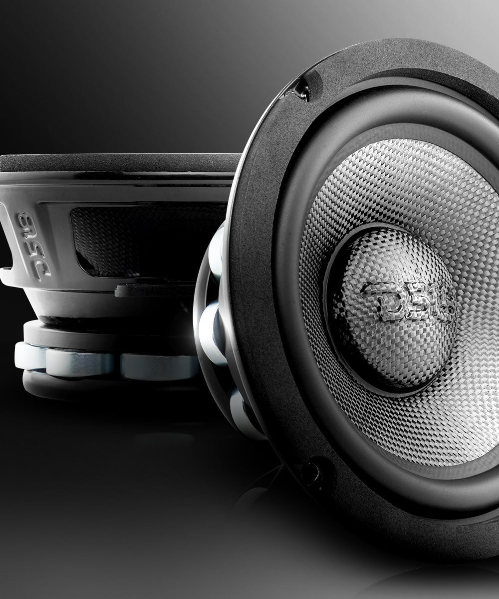 PRO 6.5" Neodymium Carbon Fiber Water resistant Cone Mid-Bass Loudspeaker 250 Watts Rms 4-Ohm - DS18