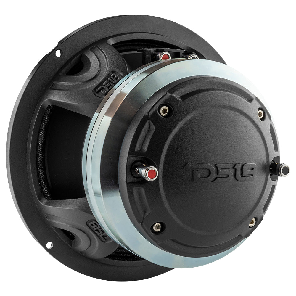 8" Neodymium Coaxial Hybrid Mid-Bass Water resistant Carbon Fiber Cone Loudspeaker with Built-in Driver 400 Watts Rms 8-Ohm