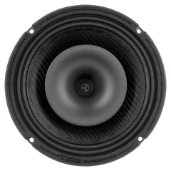 8" Neodymium Coaxial Hybrid Mid-Bass Water resistant Carbon Fiber Cone Loudspeaker with Built-in Driver 400 Watts Rms 8-Ohm