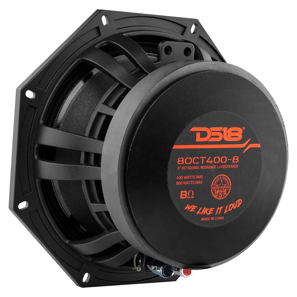 Octagonal 8" Mid-Range Loudspeaker 400 Watts Rms 8-Ohm - DS18