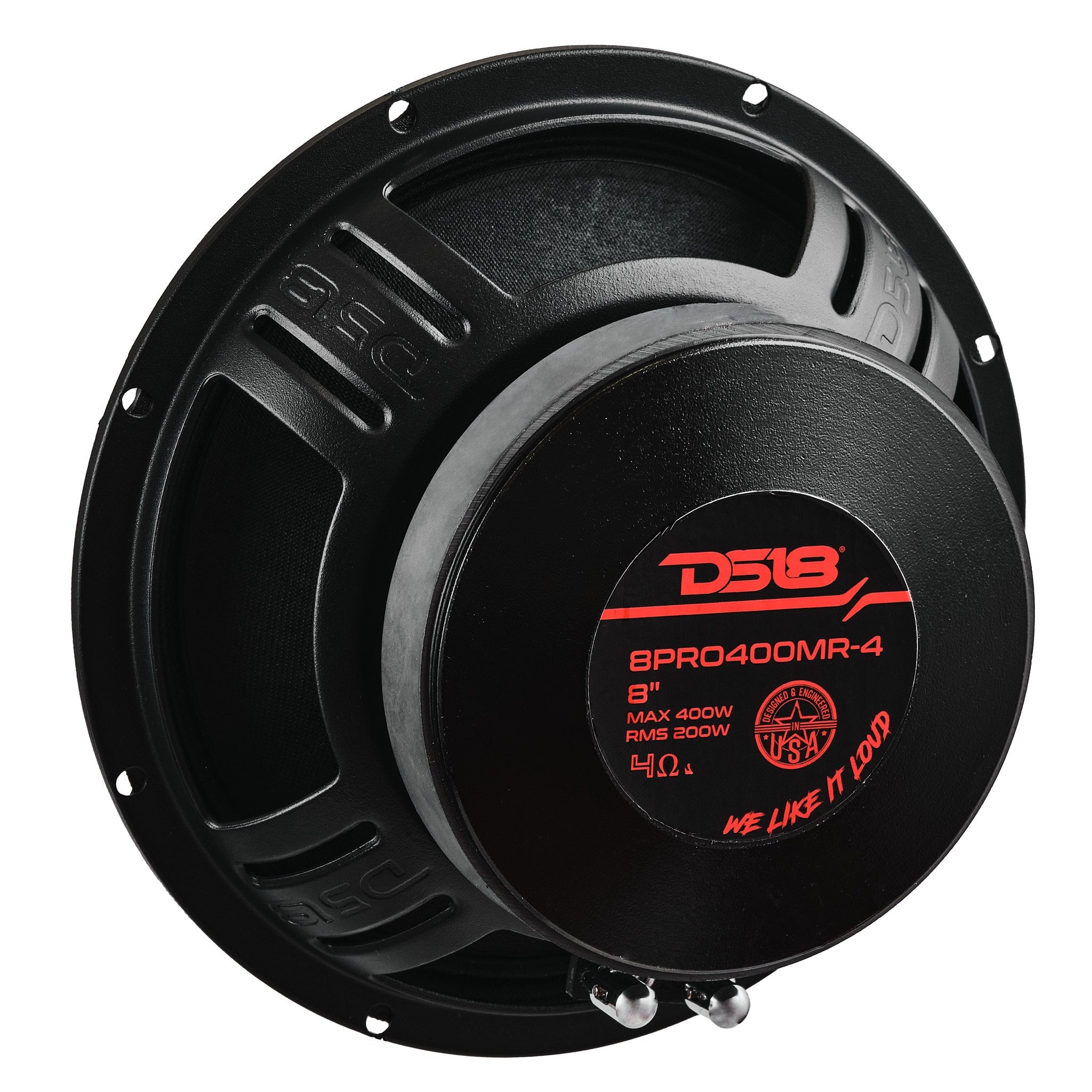 PRO 8” High Sensitivity Professional Mid-Range Loudspeaker 200 Watts Rms 4-Ohm - DS18
