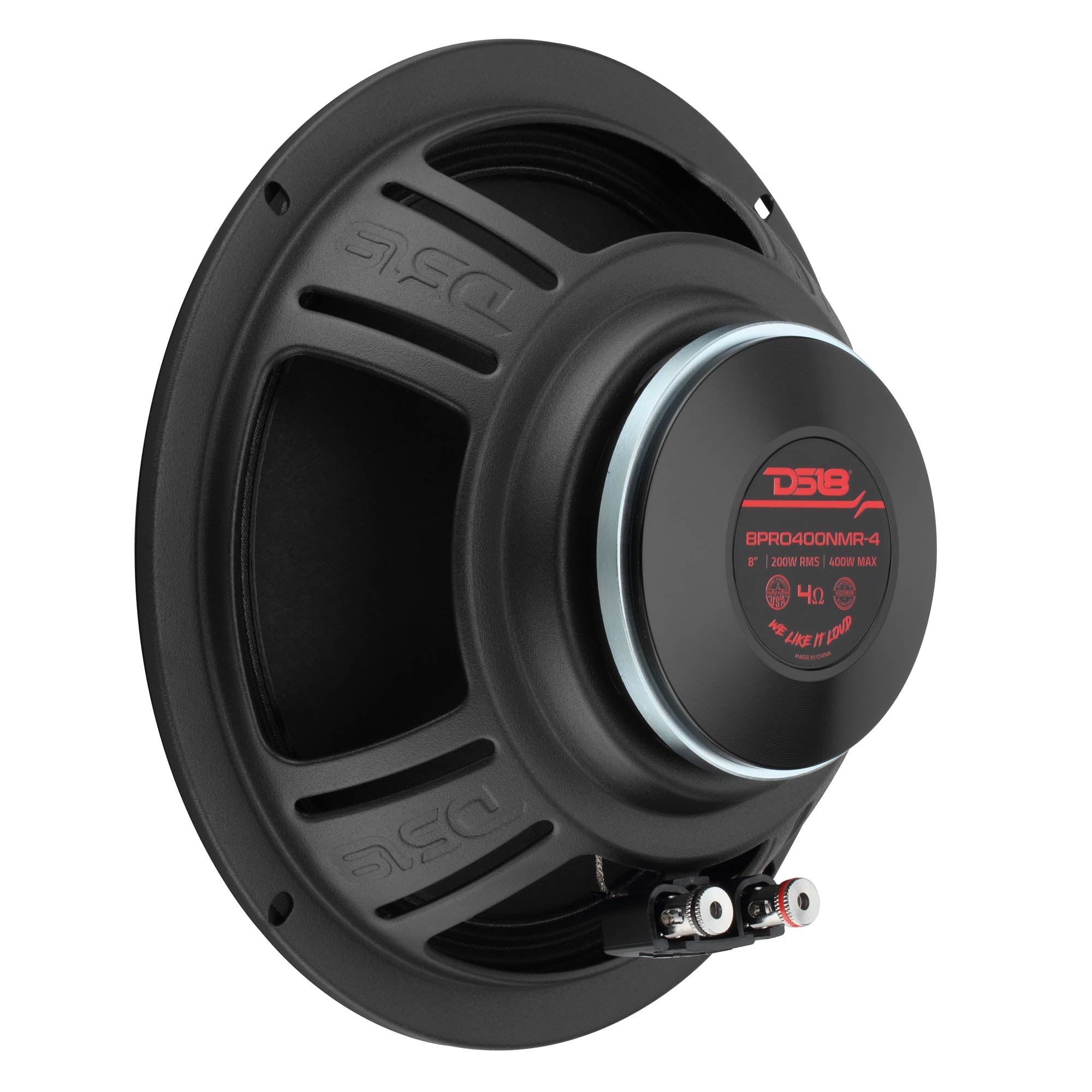8” High-Sensitivity Professional Midrange Loudspeaker with Neodymium Magnet | 200W RMS 4-Ohm - DS18