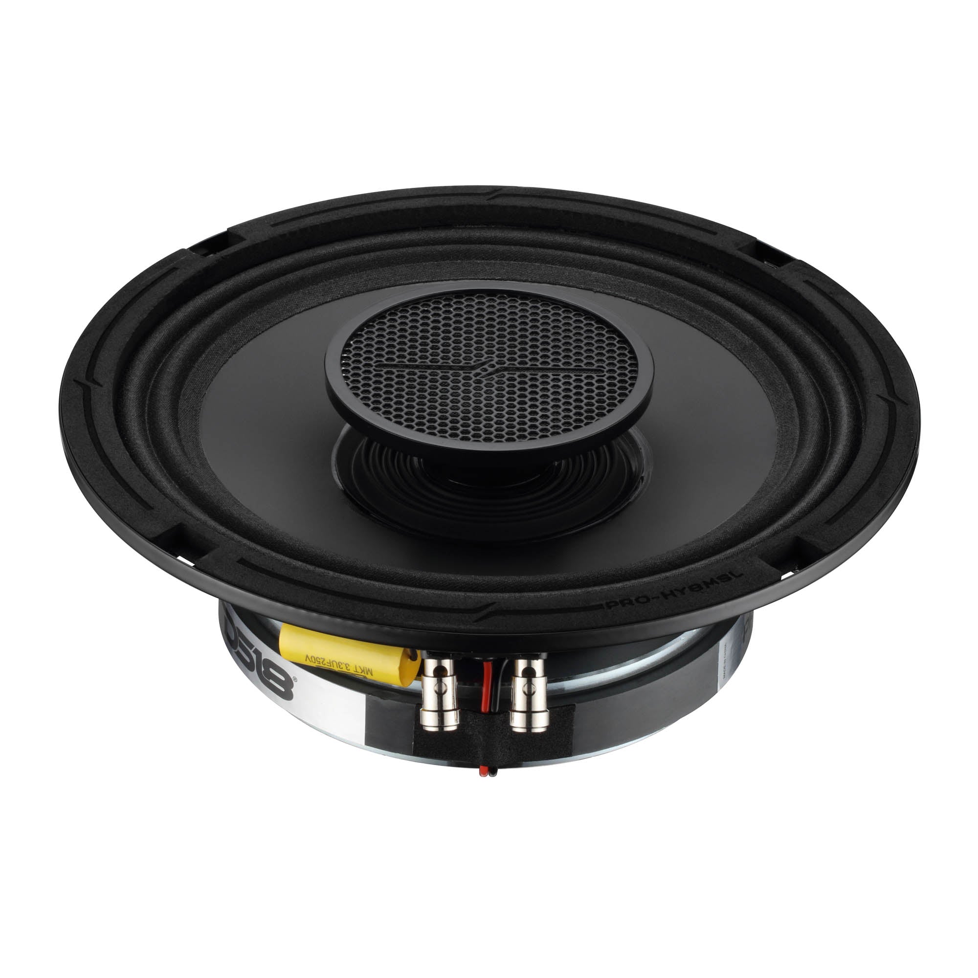 PRO 8" Shallow Coaxial Hybrid Mid-Range Loudspeaker with Built-in Driver | 200W RMS 8-Ohm - DS18