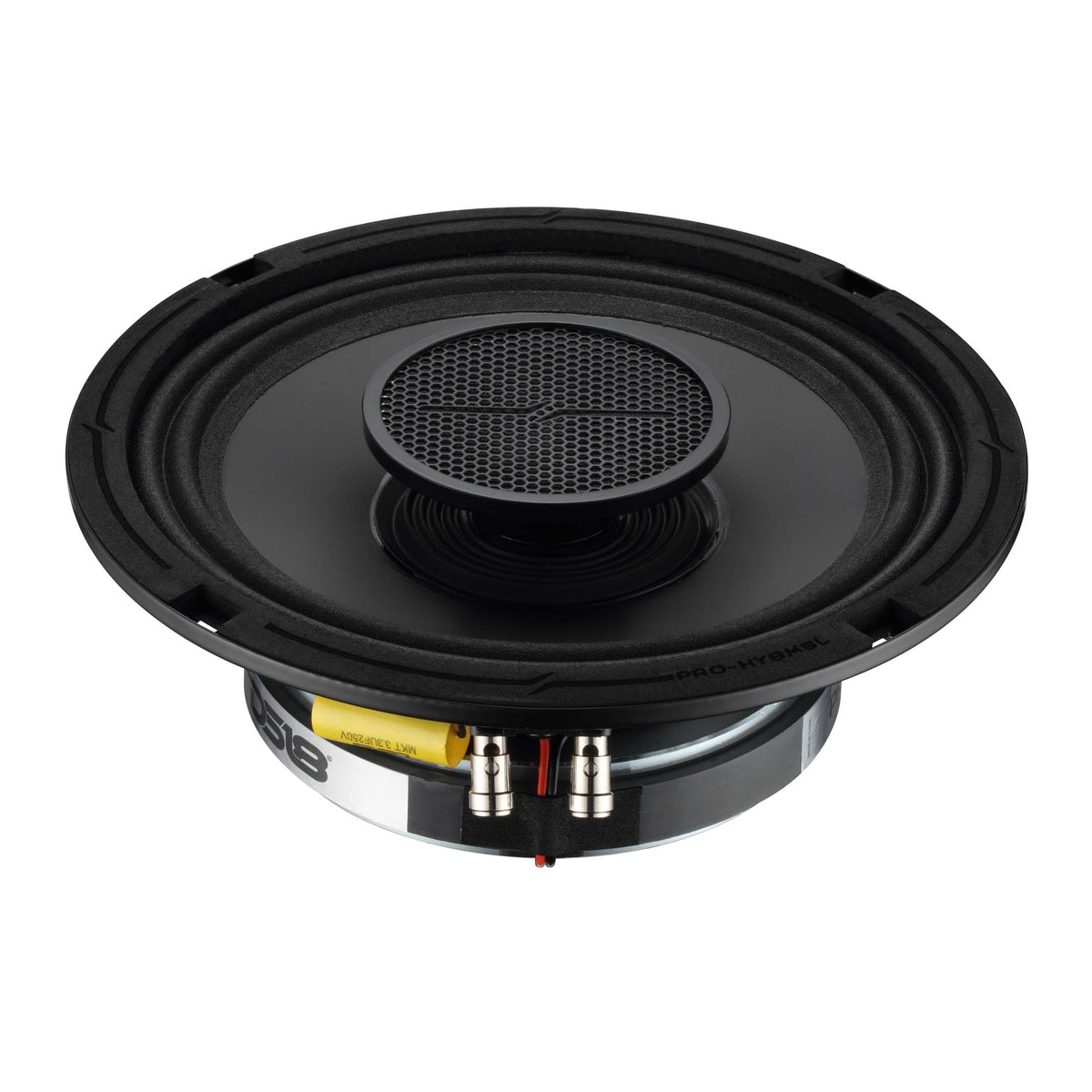 PRO 8" Shallow Coaxial Hybrid Mid-Range Loudspeaker with Built-in Driver | 200W RMS 8-Ohm - DS18