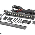 LED Light | Bumper Mount | 12" Black Single Row | White DRL | Can-Am Defender HD 8/HD 9/HD 10