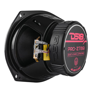 PRO-ZT 6x9" Coaxial Mid-Range Loudspeaker with Water-Resistant Cone Built-in Bullet Tweeter and Grill | 275W RMS 4-Ohm - DS18