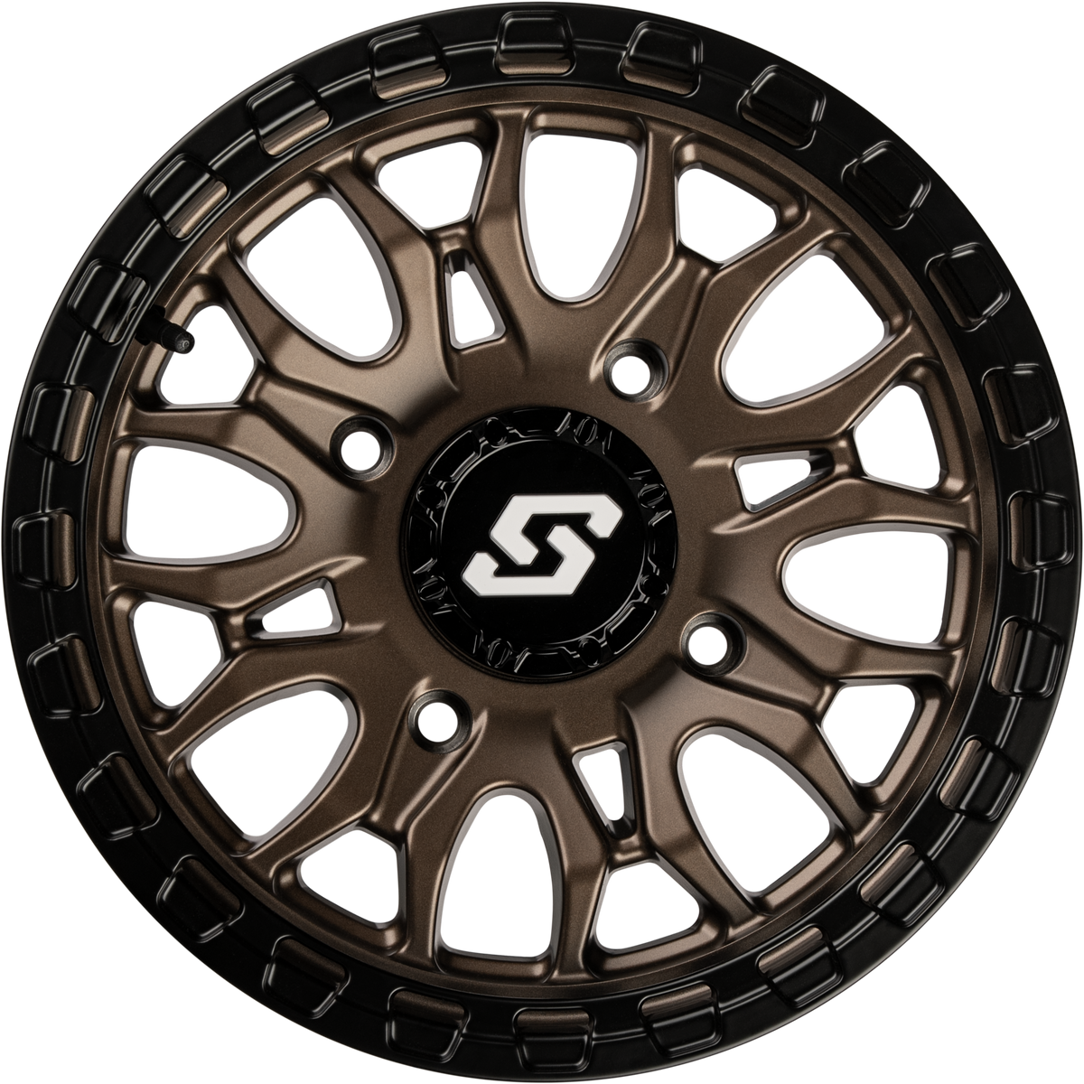 IGNITION WHEEL 15X7 4/156 +10MM BRONZE/BLK