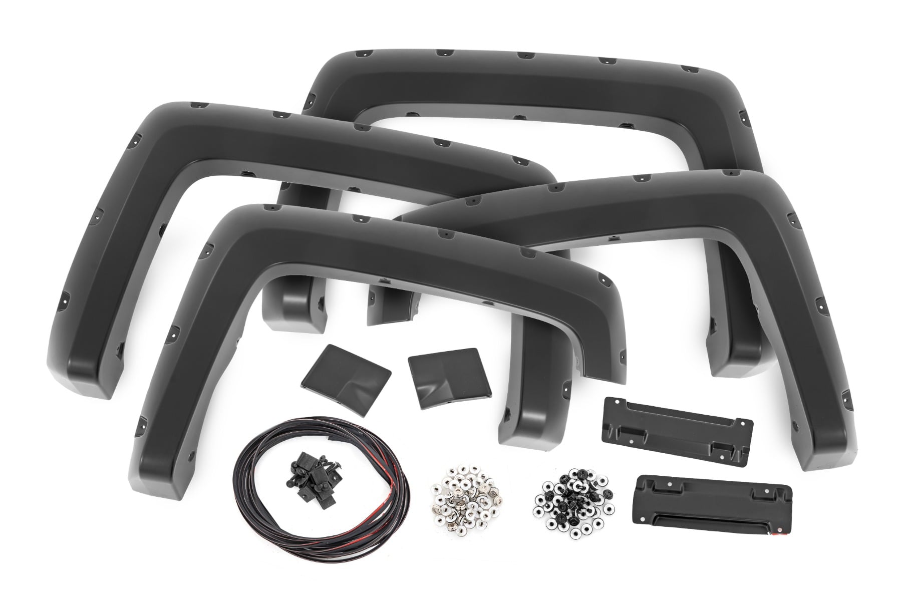 Pocket Fender Flares | 6'7" & 8' Bed | G1C Overcast | Chevy Silverado 1500 (14-18)/2500HD