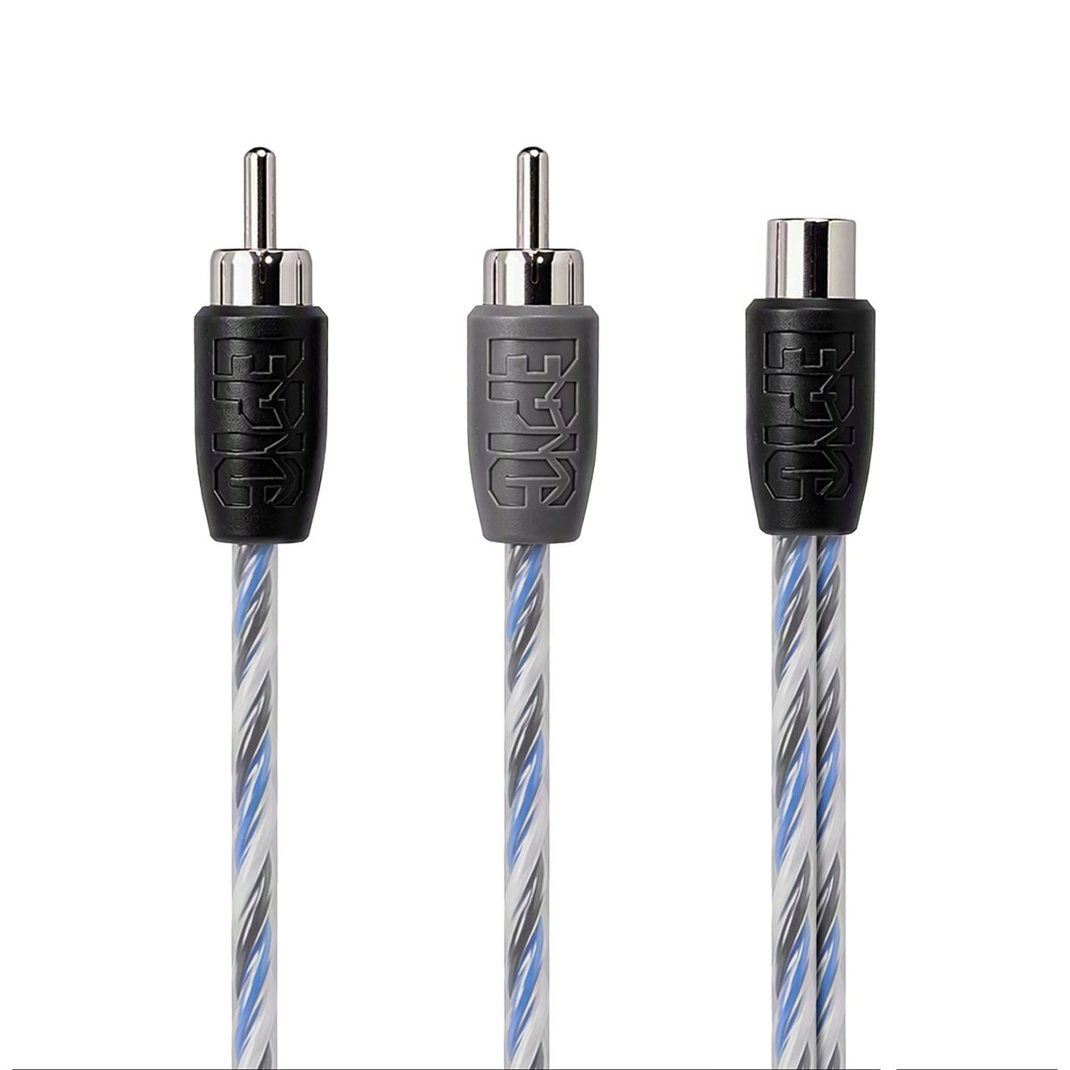 EPIC 2 Male - 1 Female Twistcore Pair RCA Y Splitter