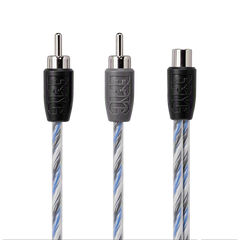 EPIC 2 Male - 1 Female Twistcore Pair RCA Y Splitter