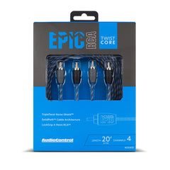 EPIC 4-Channel Twistcore Pair RCA Interconnect (17ft - 20ft)