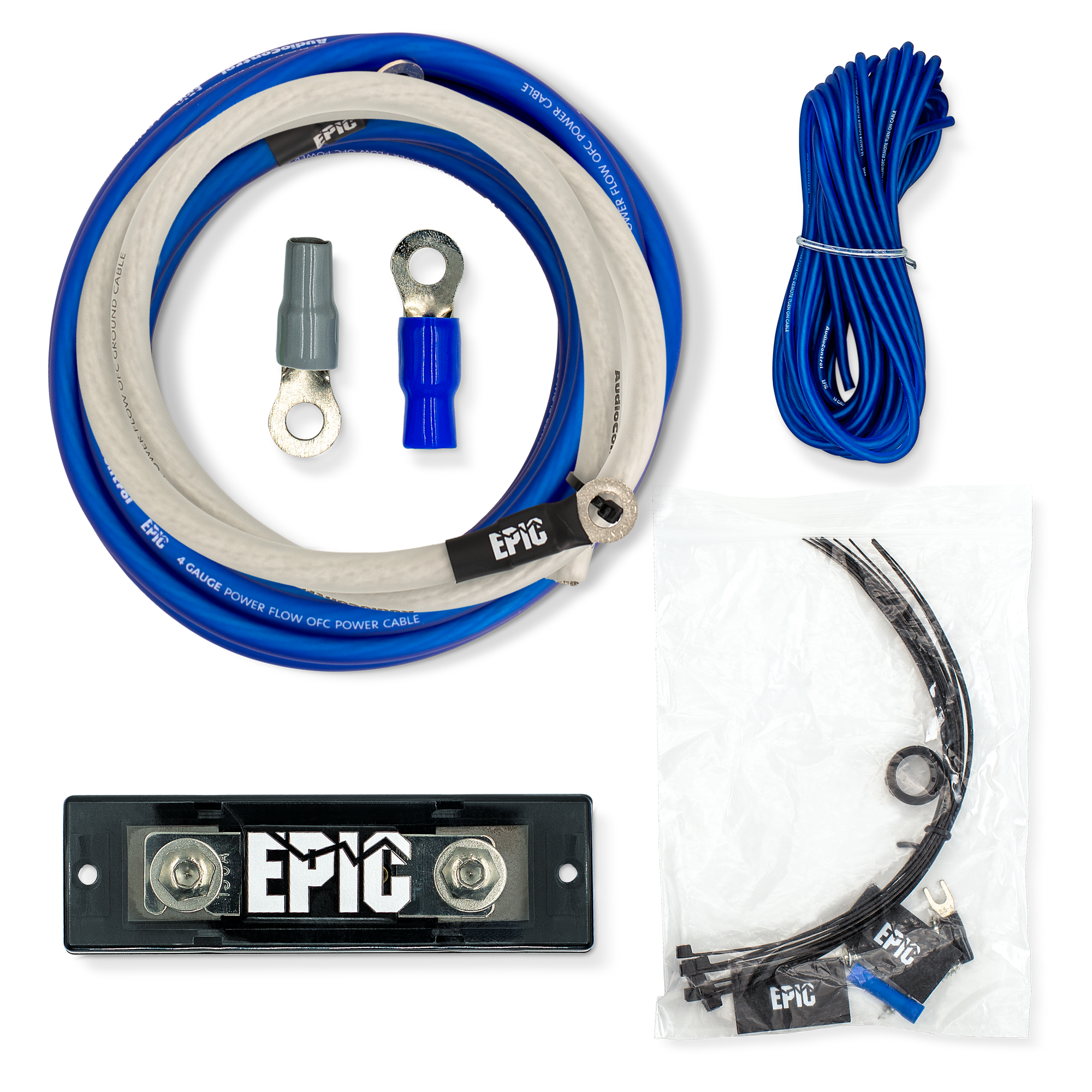 EPIC PowerFlow OFC Amp Wiring Kit (4 Gauge)