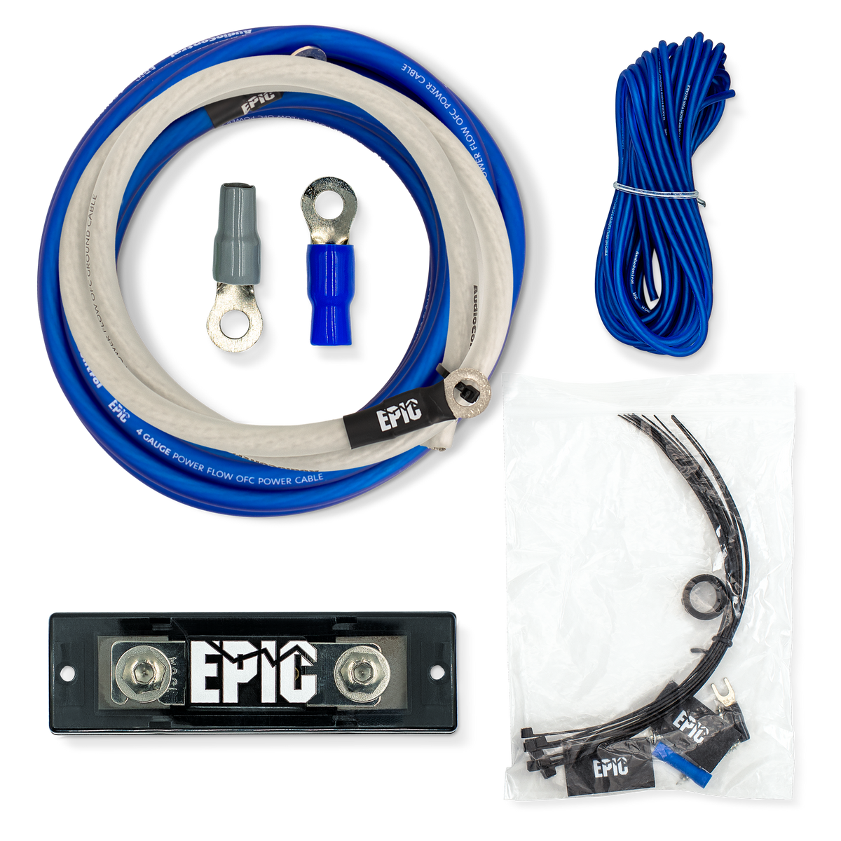 EPIC PowerFlow OFC Amp Wiring Kit (4 Gauge)