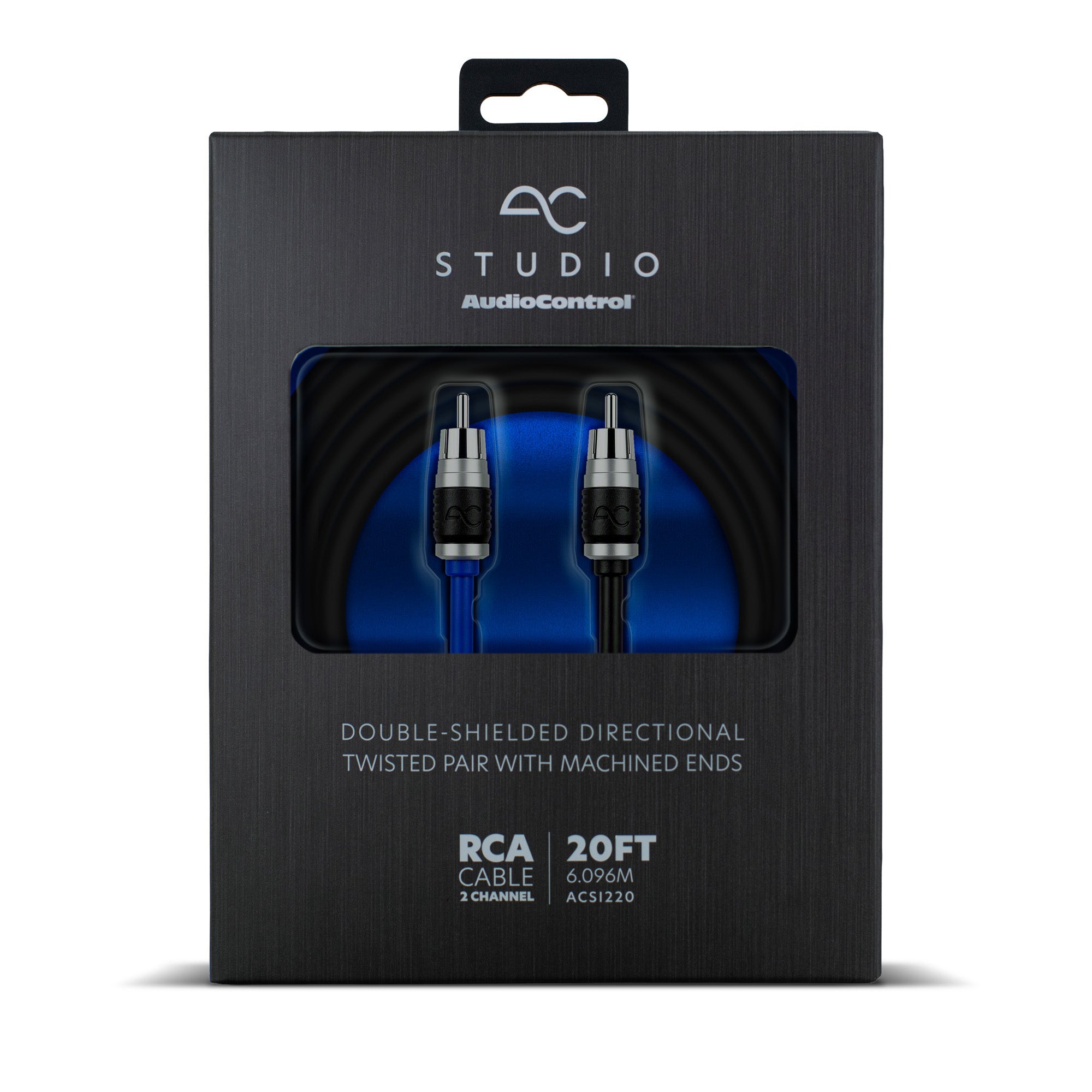 AC Studio 2-Channel Double-Shielded Directional Twisted Pair RCA Interconnect (1.5ft - 20ft)