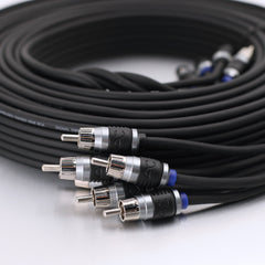 AC Studio 6-Channel Double-Shielded Directional Twisted Pair RCA Interconnect (12ft - 17ft)