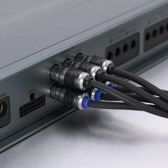 AC Studio 6-Channel Double-Shielded Directional Twisted Pair RCA Interconnect (12ft - 17ft)