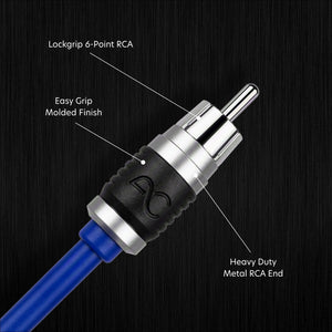 AC Studio 4-Channel Double-Shielded Directional Twisted Pair RCA Interconnect (12ft - 20ft)