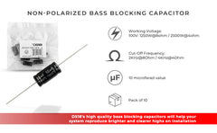 Bass Blocker 4KHz @ 4 ohms or 2KHz @ 8 ohms 6DB/OCT Driver 10PCK - DS18