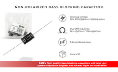 Bass Blocker 12KHz @ 4 ohms or 6KHz @ 8 ohms 6DB/OCT Tweeter 10PCK - DS18