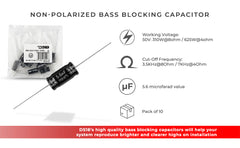 Bass Blocker 7KHz @ 4 ohms or 3.5KHz @ 8 ohms 6DB/OCT Driver 10PCK - DS18