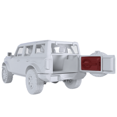 Bronco 6th Gen Loaded Tailgate Enclosure with 12” Subwoofer and RGB LED Lighting - DS18