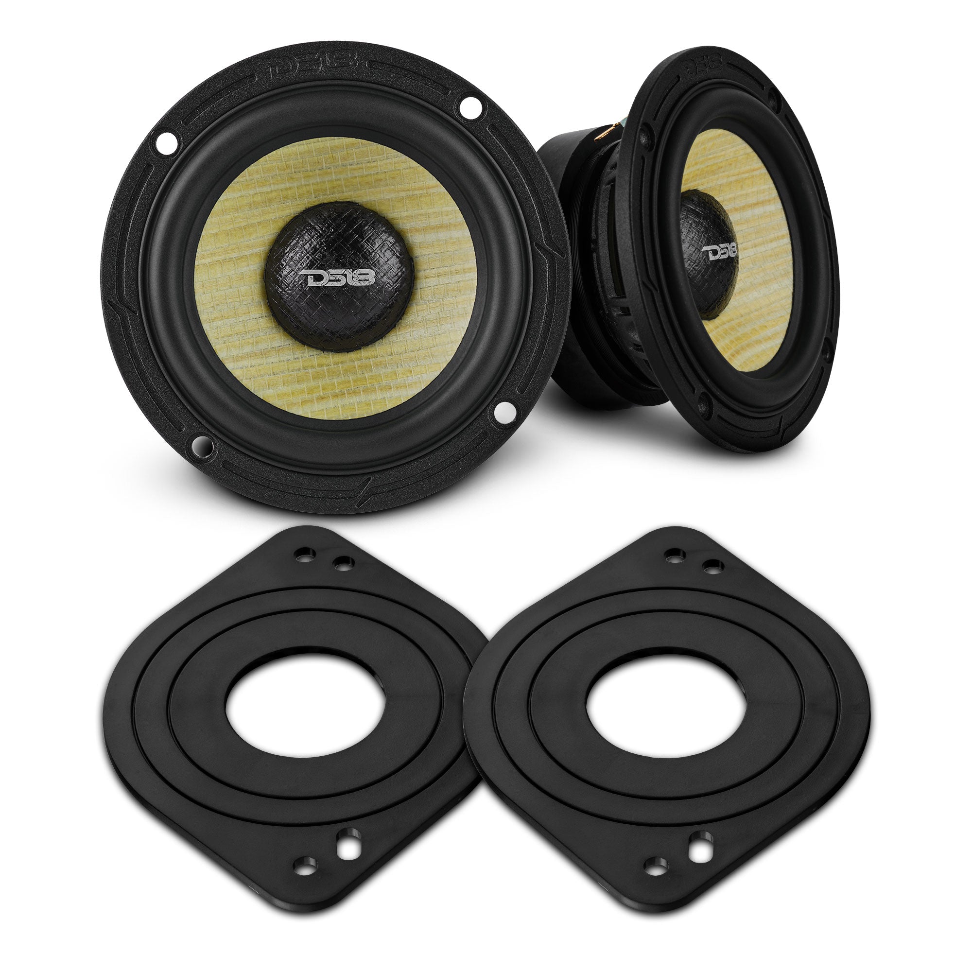 Bronco 6th Gen Dashboard Speaker Package - OEM Adapters & 3.5" Midrange Speakers - DS18