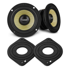 Bronco 6th Gen Dashboard Speaker Package - OEM Adapters & 3.5" Midrange Speakers - DS18
