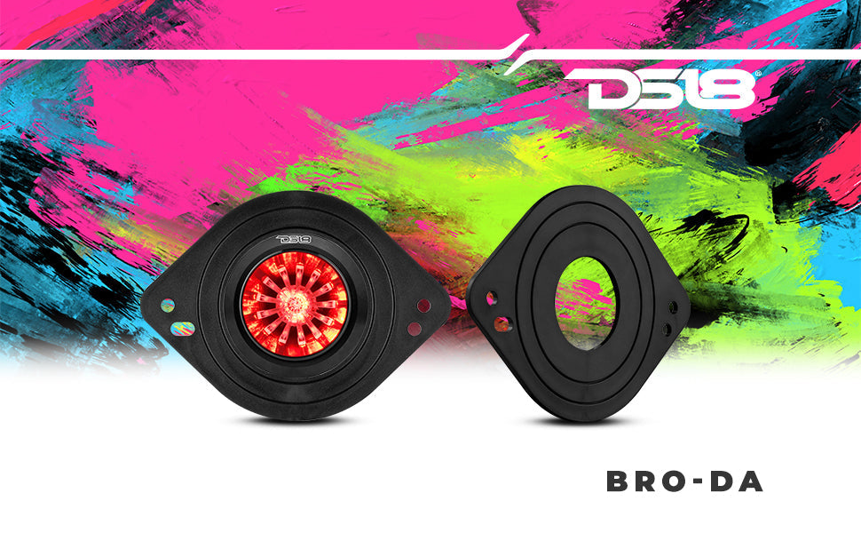 Ford Bronco 6th Gen Dashboard Speaker Adapter for 1.7”, 2.9”, and 3.6” Tweeters or Midrange Speakers - DS18