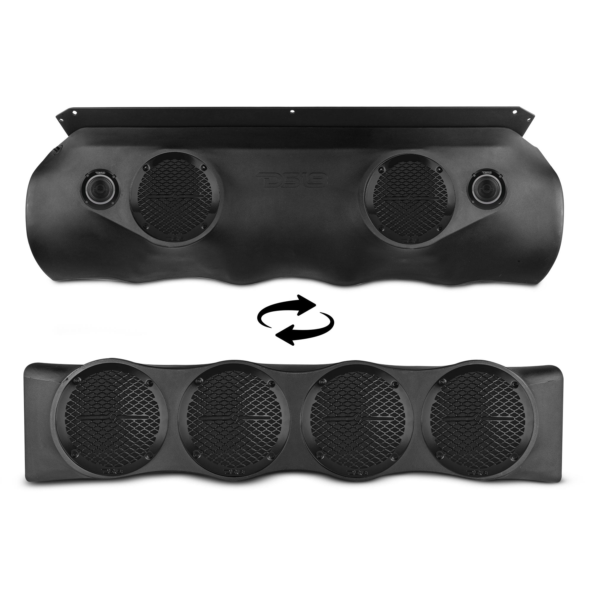 Bronco 6th Gen Rear Overhead Soundbar Loaded – 6x Coaxial Midrange Speakers and Dual Hybrid Tweeters - DS18