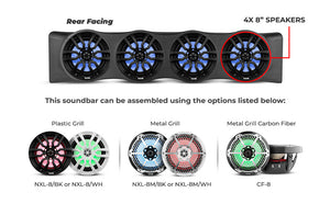 Bronco 6th Gen 4 Door Rear Mount Sound Bar System Complete Package. - DS18