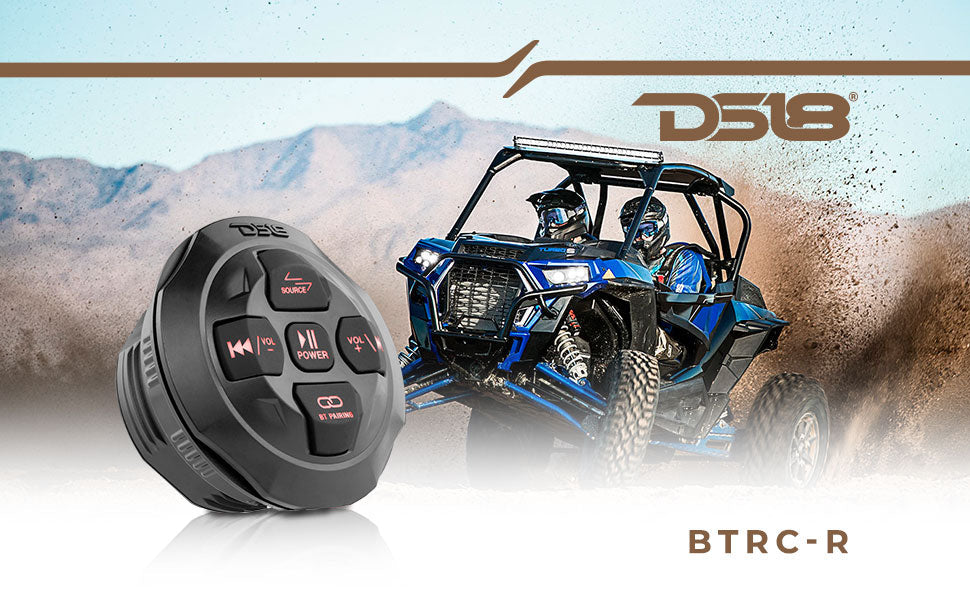 Marine And Powersports Waterproof Bluetooth Audio Receiver With Controls - DS18