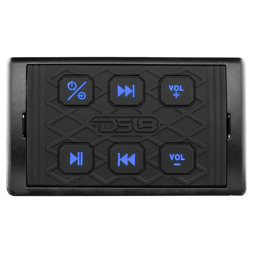 Marine And Powersports Waterproof Bluetooth Audio Receiver With Controls - DS18