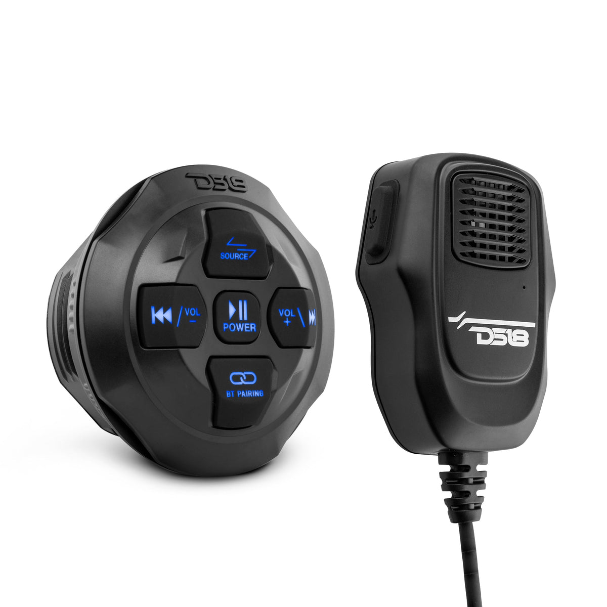 Marine And Powersports Waterproof Bluetooth Audio Receiver With Controls and Microphone - DS18
