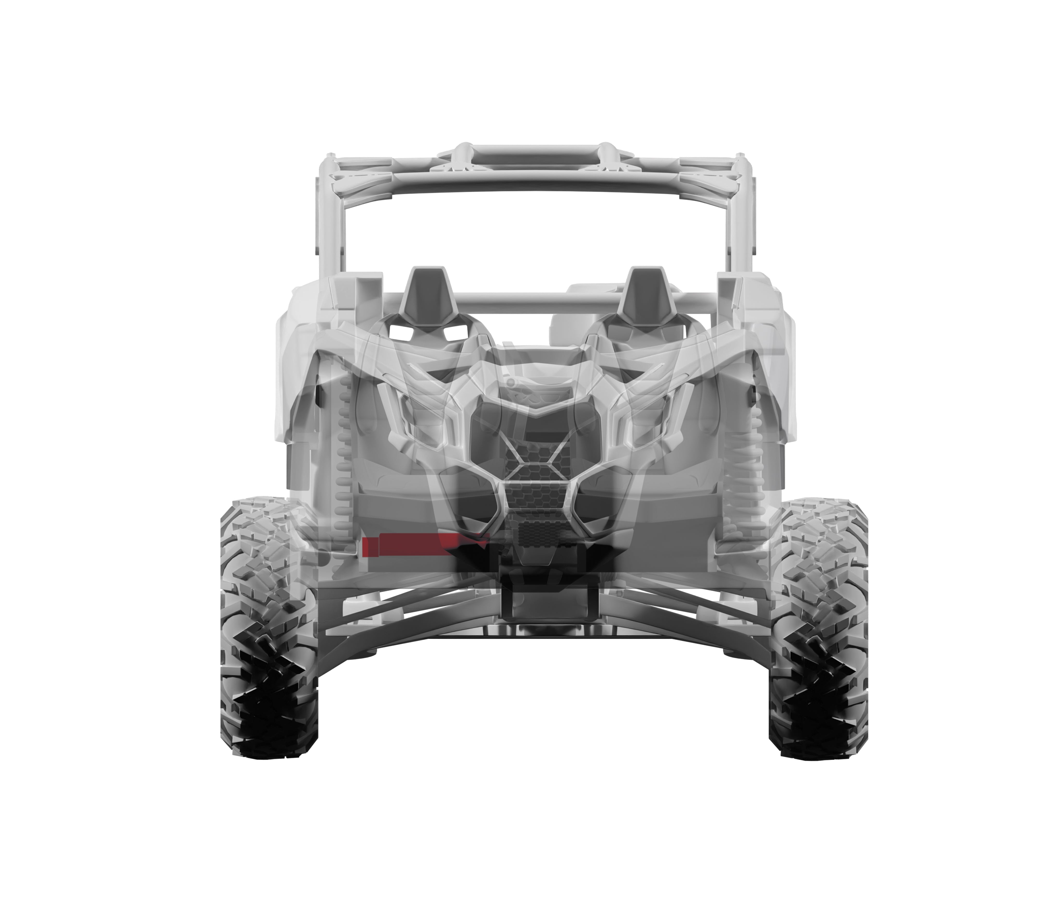 Can-Am Maverick X3 12" Under Seat Subwoofer Enclosure Passenger Side - PSW12.4D Shallow Water Resistant Subwoofer Included