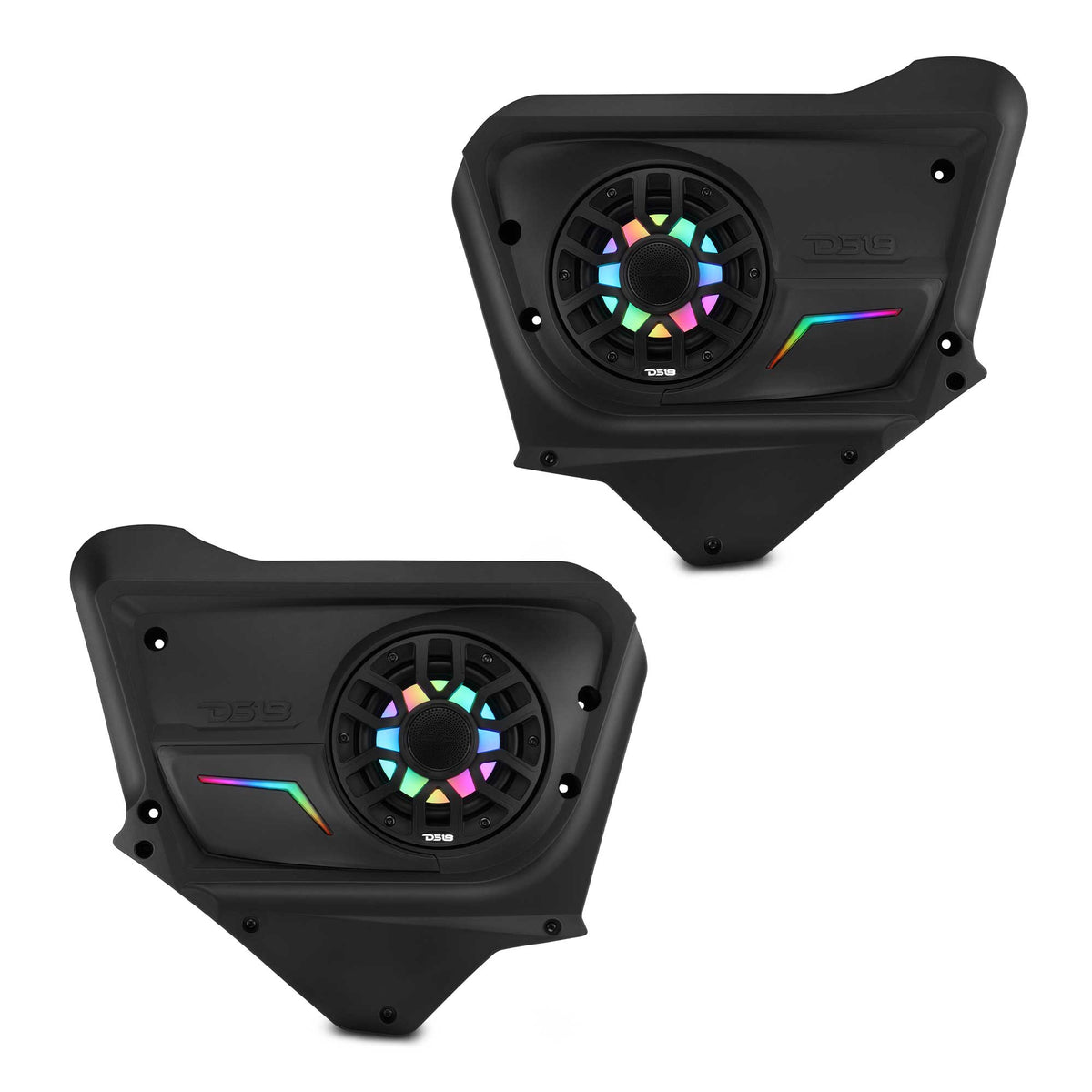 Can-Am Maverick X3 Max (2017-Up) Rear Door Speaker Panels Loaded with NXL-IQ 6.5" 2-Way Coaxial Marine Speakers and Digital
