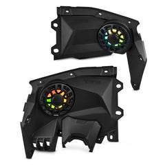 Can-Am Maverick X3 Stage 3 - Dash Speaker Panels, 12” Subwoofer, Amplifier, Bluetooth Radio & LED Lights - DS18