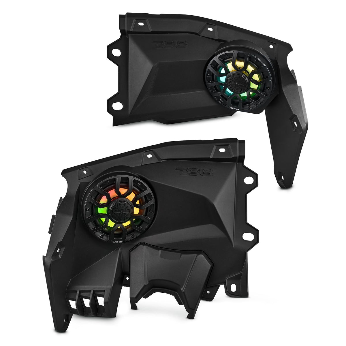 Can-Am Maverick X3 Dashboard Panel Loaded with NXL-IQ 6.5" 2-Way Coaxial Marine Speakers and Digital LED Lights - DS18