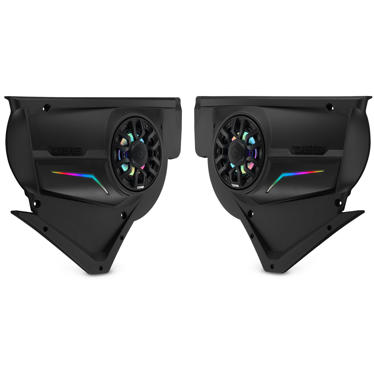 Can-Am Maverick X3 Door Speaker Panels Loaded with NXL-IQ 6.5" 2-Way Coaxial Marine Speakers and Digital LED Badge - DS18