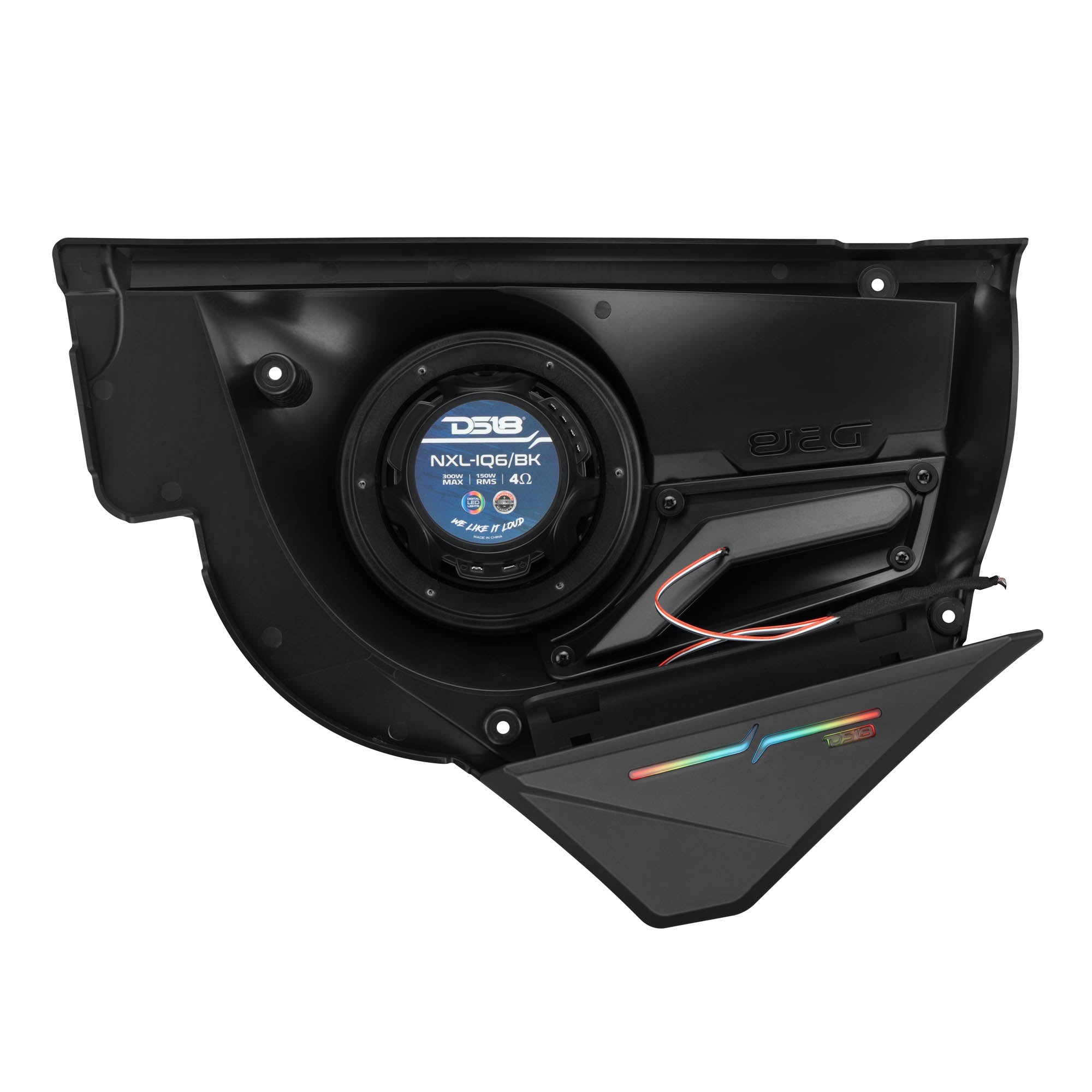 Can-Am Maverick X3 Door Speaker Panels Loaded with NXL-IQ 6.5" 2-Way Coaxial Marine Speakers and Digital LED Badge - DS18