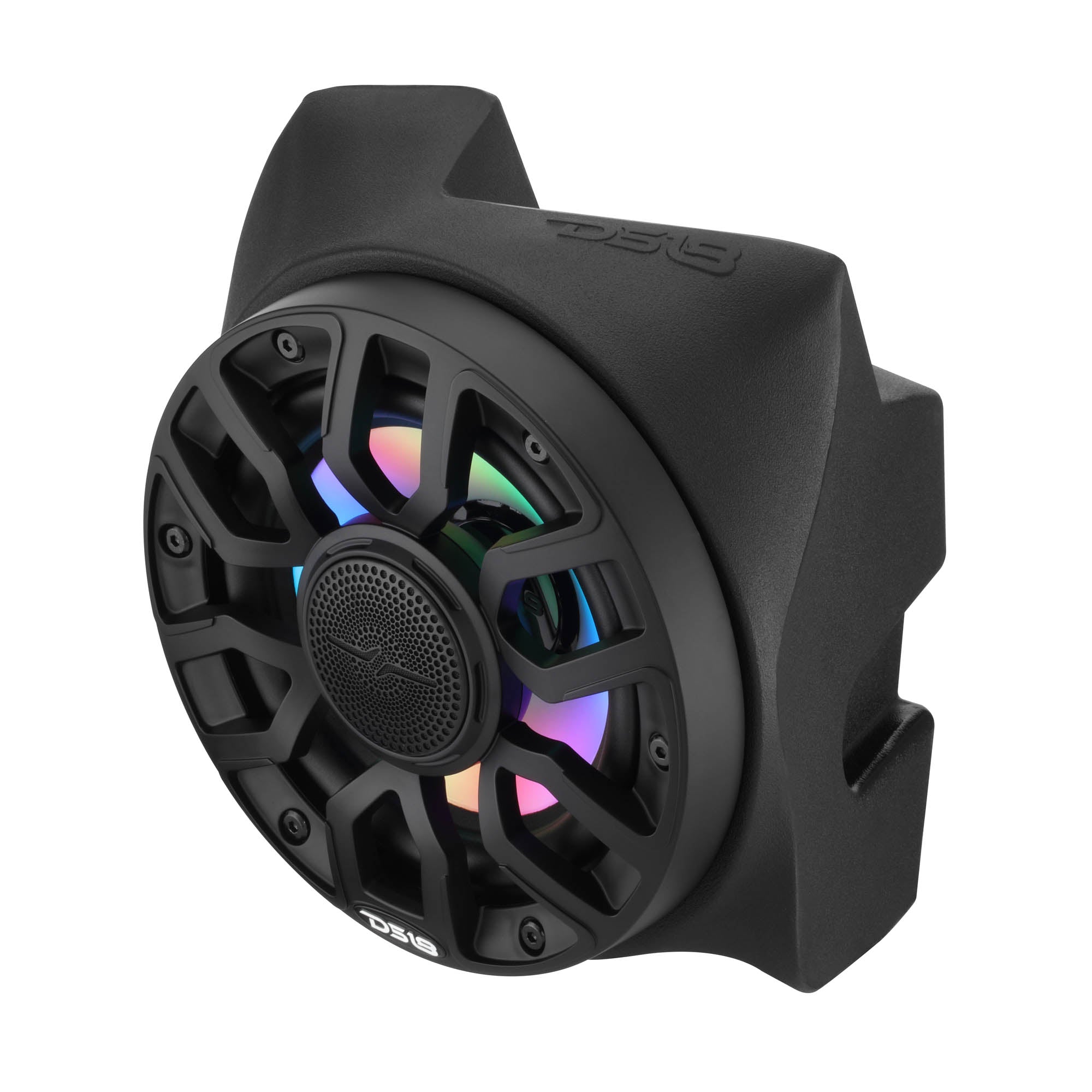 Can-Am Maverick X3 Rear B-Pillar Speaker Pods Loaded with NXL-IQ 6.5" 2-Way Coaxial Marine Speakers and Digital LED Lights
