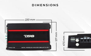 CANDY Compact Class D 1-Channel Monoblock Amplifier 1800 Watts - DS18