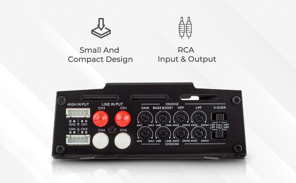 CANDY Compact Full-Range Class D 4-Channel Amplifier 1600 Watts - DS18
