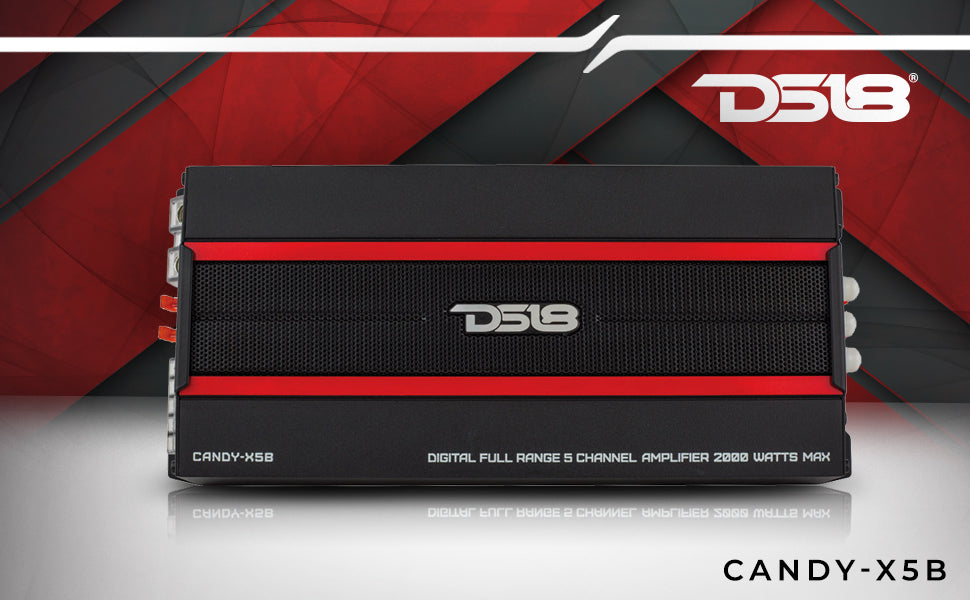 CANDY Compact Full-Range Class D 5-Channel Amplifier 2000 Watts - DS18