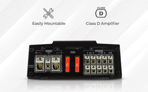CANDY Compact Full-Range Class D 5-Channel Amplifier 2000 Watts - DS18