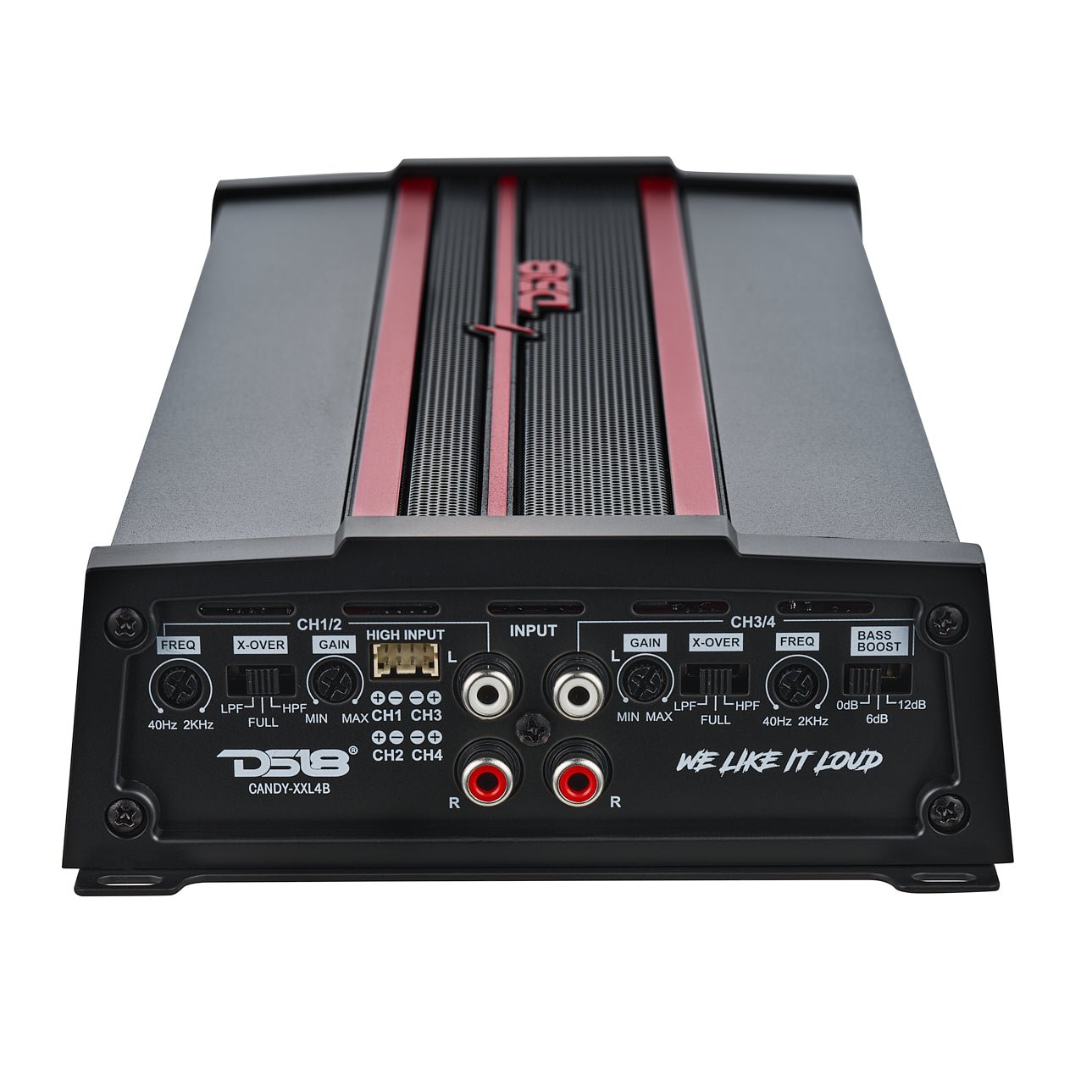 CANDY Compact Full-Range Class D 4-Channel Amplifier 3200 Watts - DS18