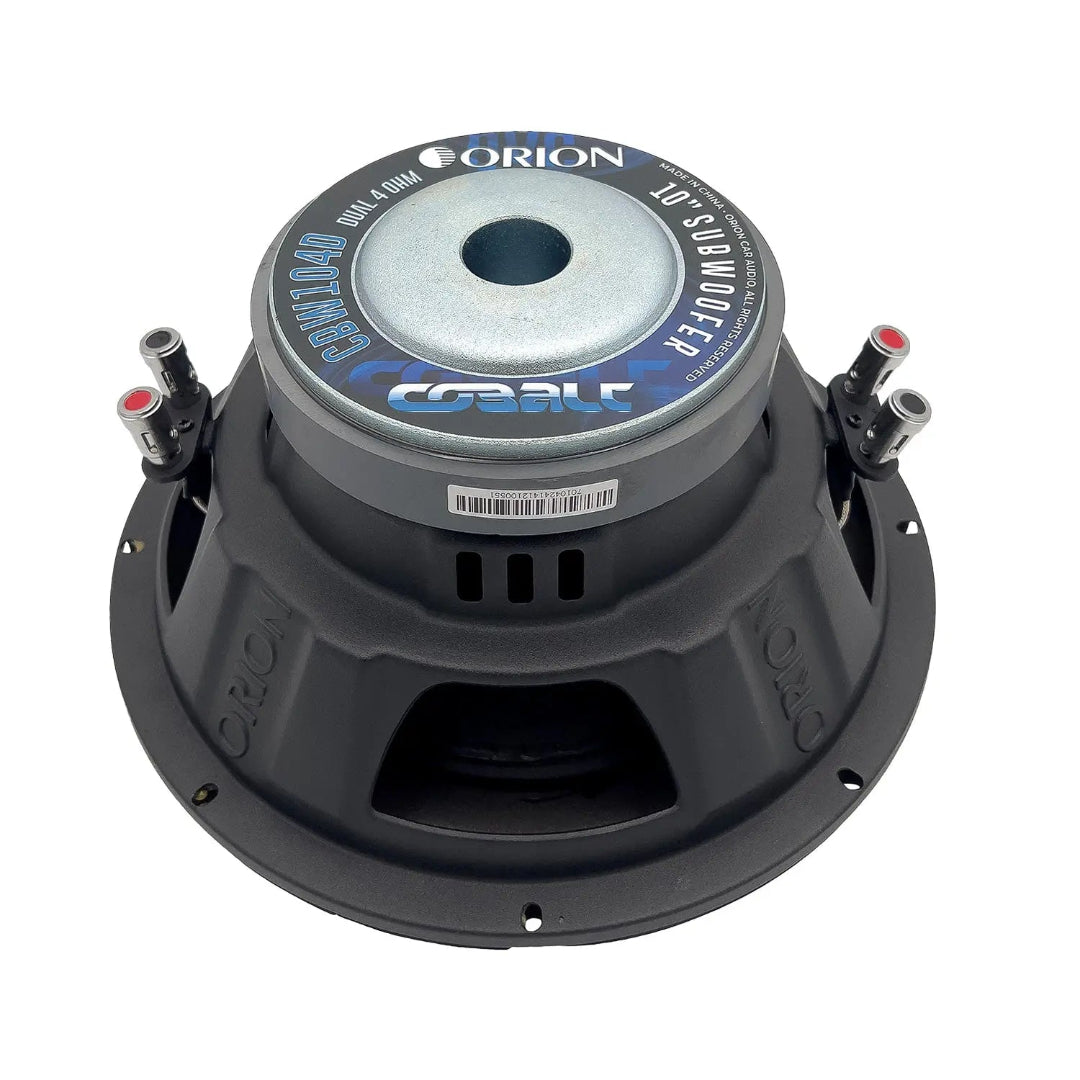 Orion CBW104D 10" Dual Voice Coil 4 Ohm Subwoofer | 1200W Max Cobalt Series Bass