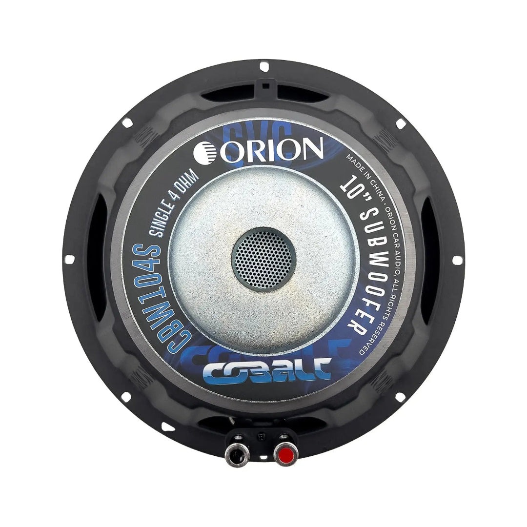 Orion CBW104S 10" Single Voice Coil 4 Ohm Subwoofer | 1200W Max Cobalt Series Bass