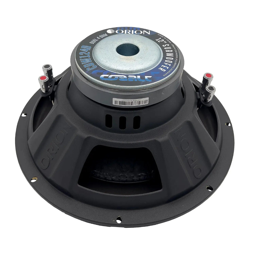 Orion CBW124D 12" Dual Voice Coil 4 Ohm Subwoofer | 1600W Max Cobalt Series Bass